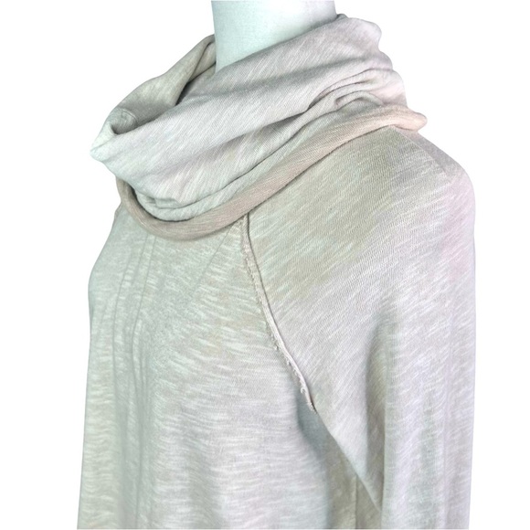 FREE PEOPLE Beach Cocoon Tunic Sweater XS|S Oatmeal Slouchy Boho Casual - Picture 8 of 14